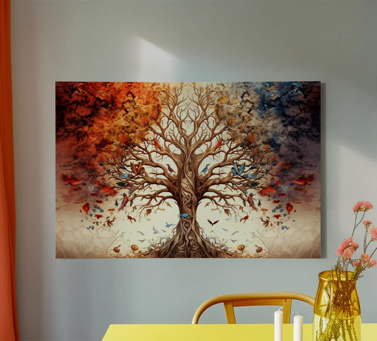Tree of Life IIl canvas with Floater frame by John Boss