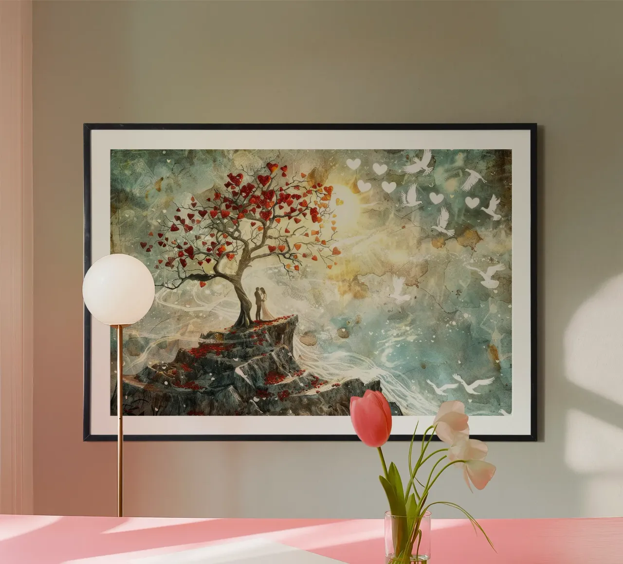 Albero dell'amore poster da John Boss