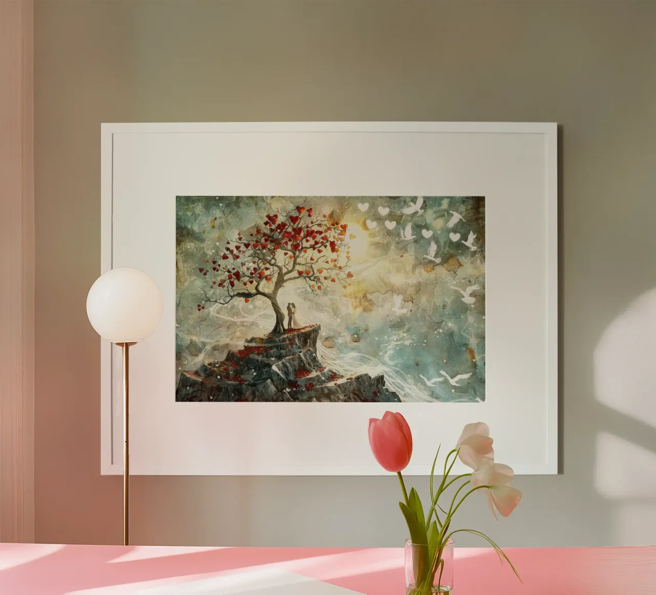 Albero dell'amore poster da John Boss