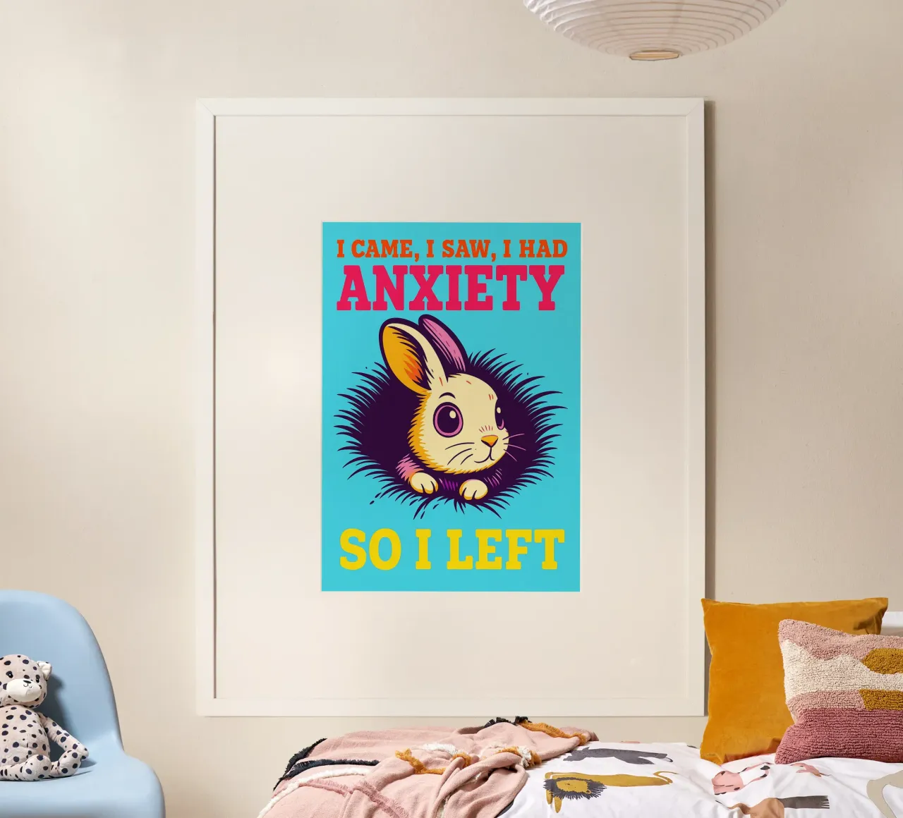 ansia, così ho lasciato il coniglio poster da bojoonxs
