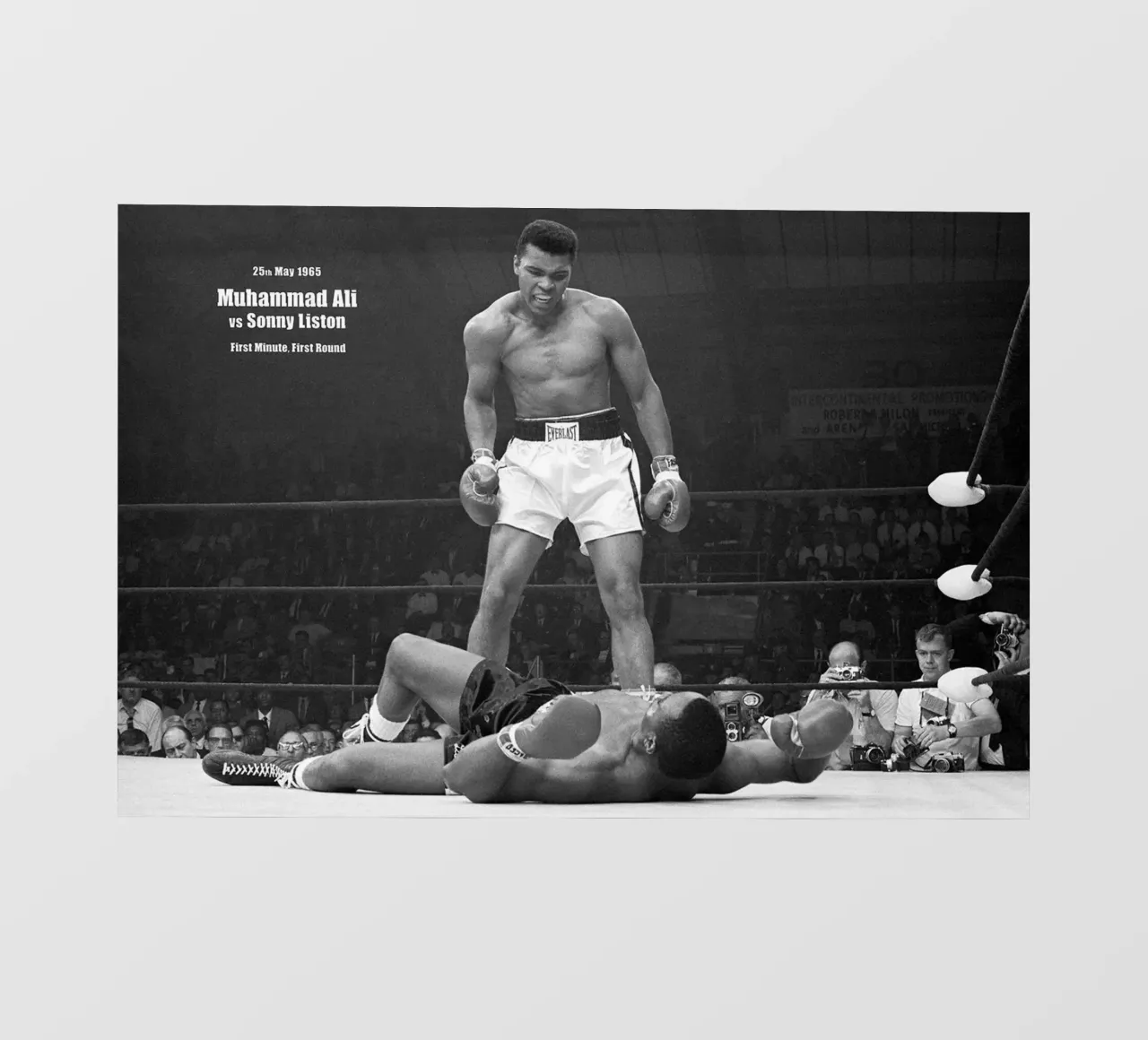 Box-Legende Mohammed Ali Backlit Folie von Brant Varner