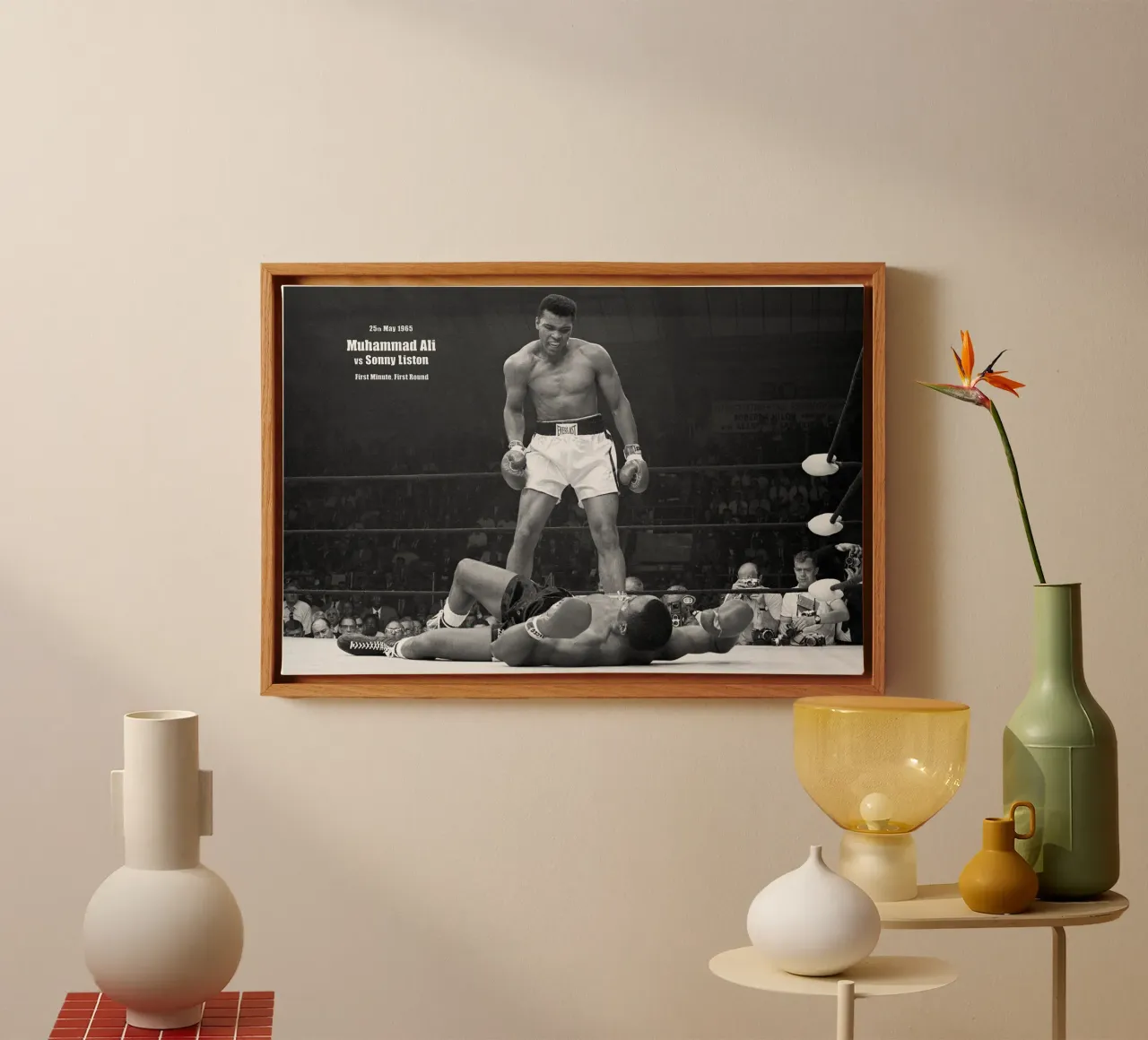 La leggenda della boxe, Mohammed Ali tela con Cornice a cassetta da Brant Varner