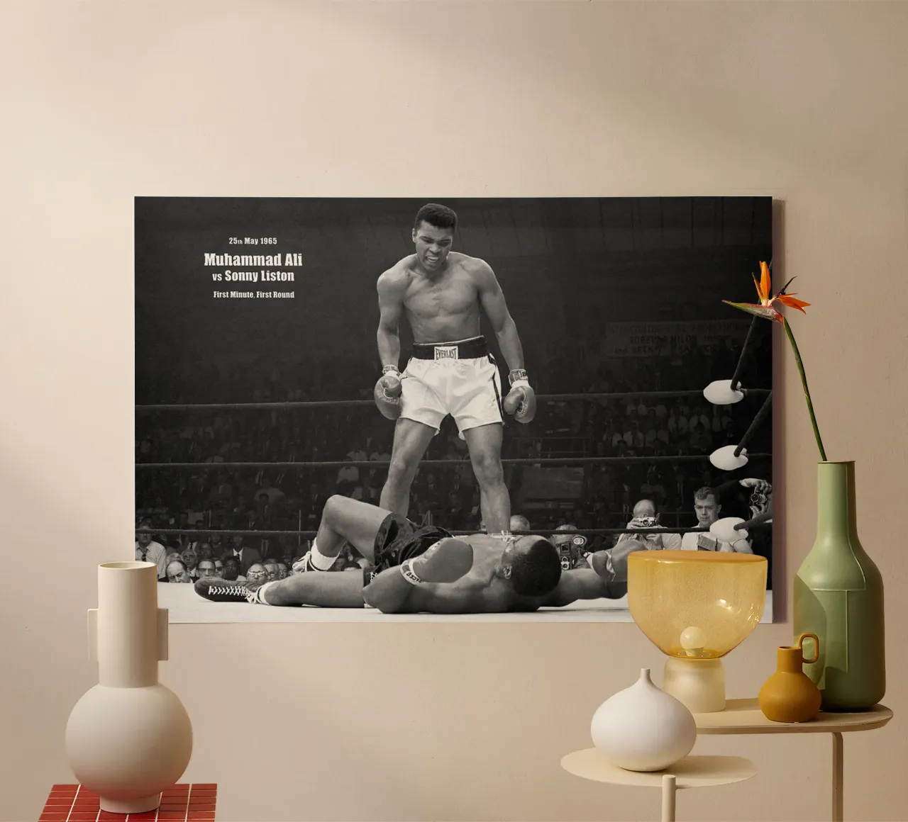 La leggenda della boxe, Mohammed Ali tela con Cornice a cassetta da Brant Varner