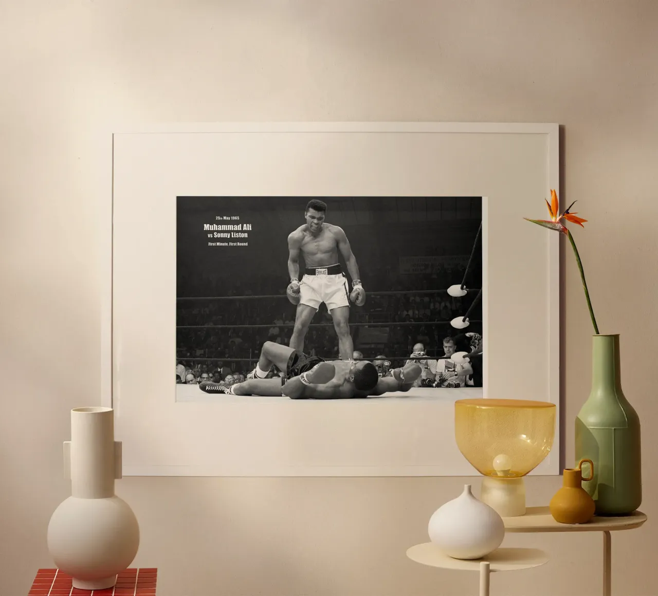 La leggenda della boxe, Mohammed Ali poster con telaio in alluminio da Brant Varner