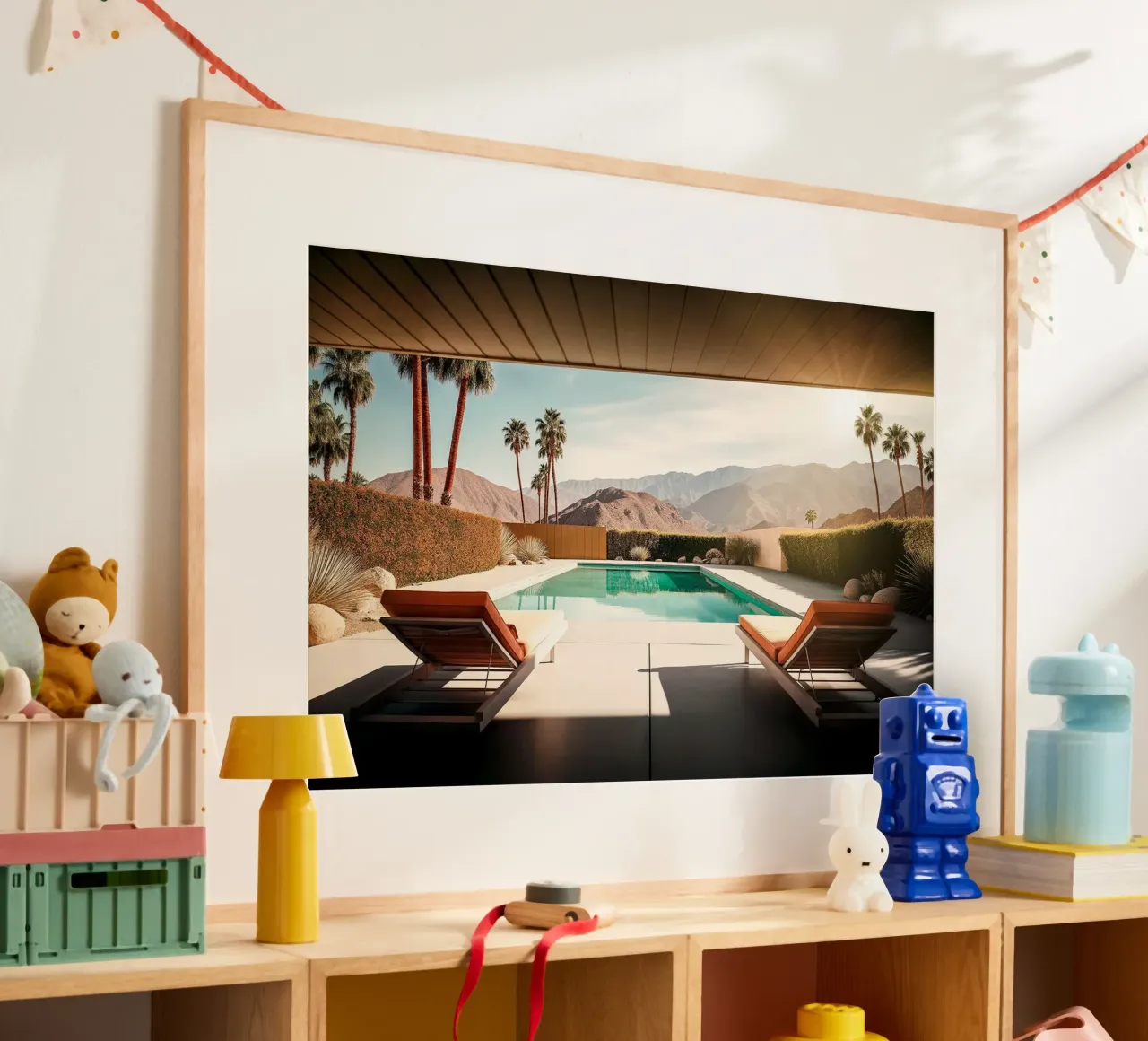 California Dreaming - Piscina privata a Palm Springs poster da Brant Varner