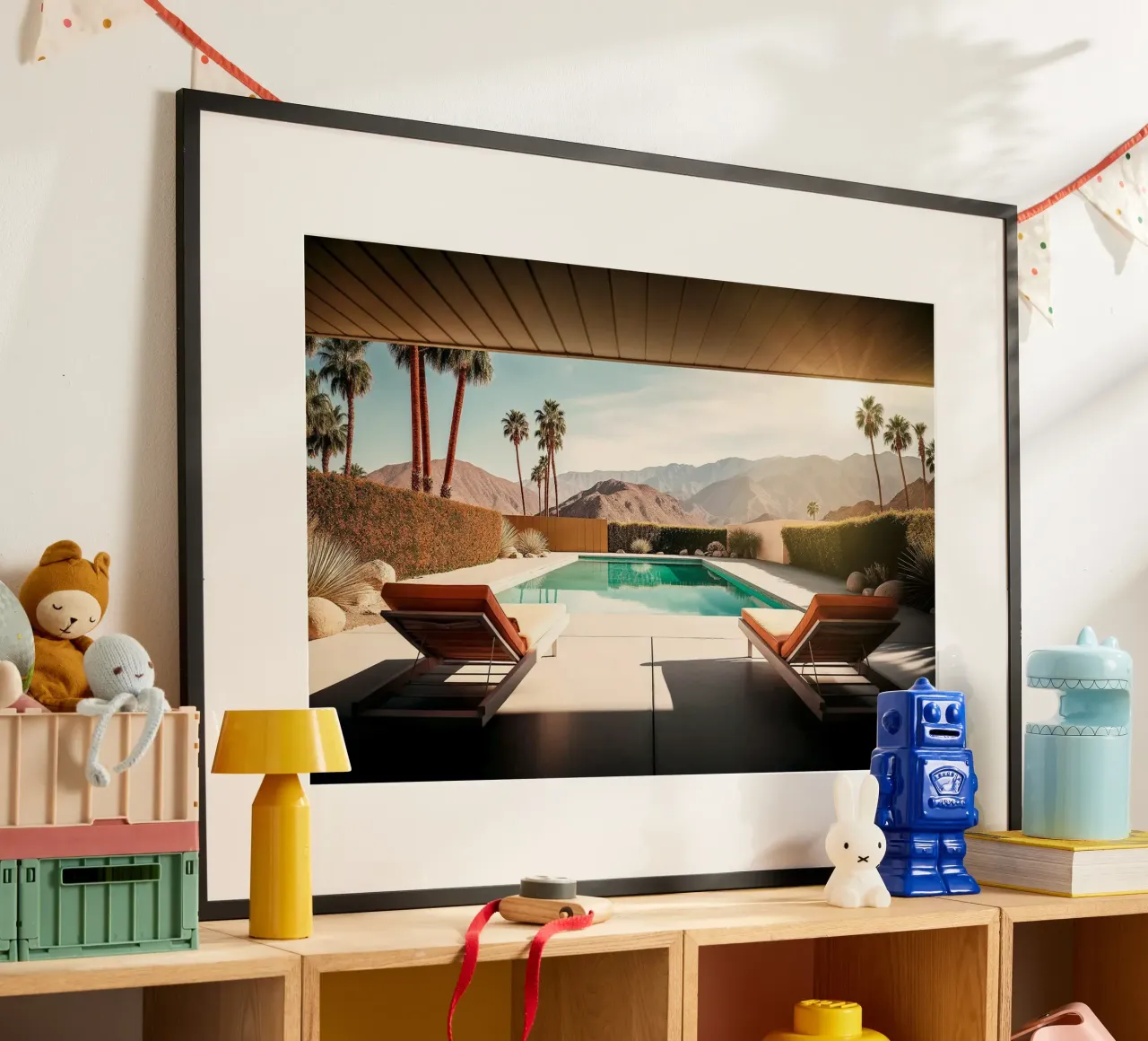 California Dreaming - Piscina privata a Palm Springs poster da Brant Varner