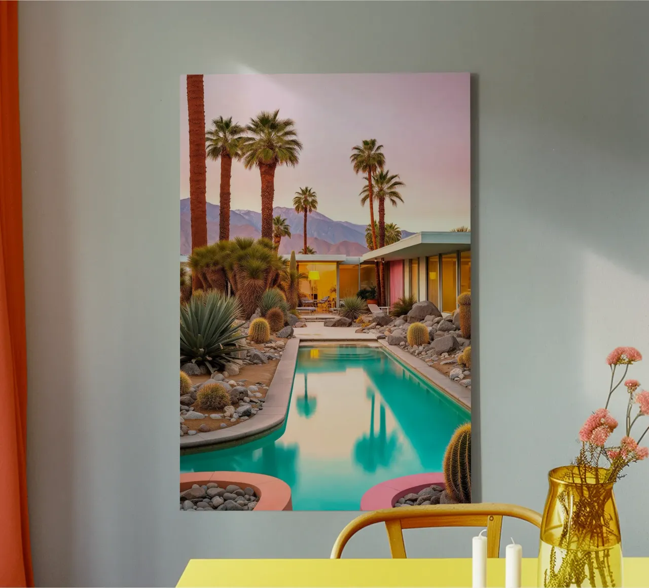 California Dreaming Mid Century Magic tela con Cornice a cassetta da Brant Varner