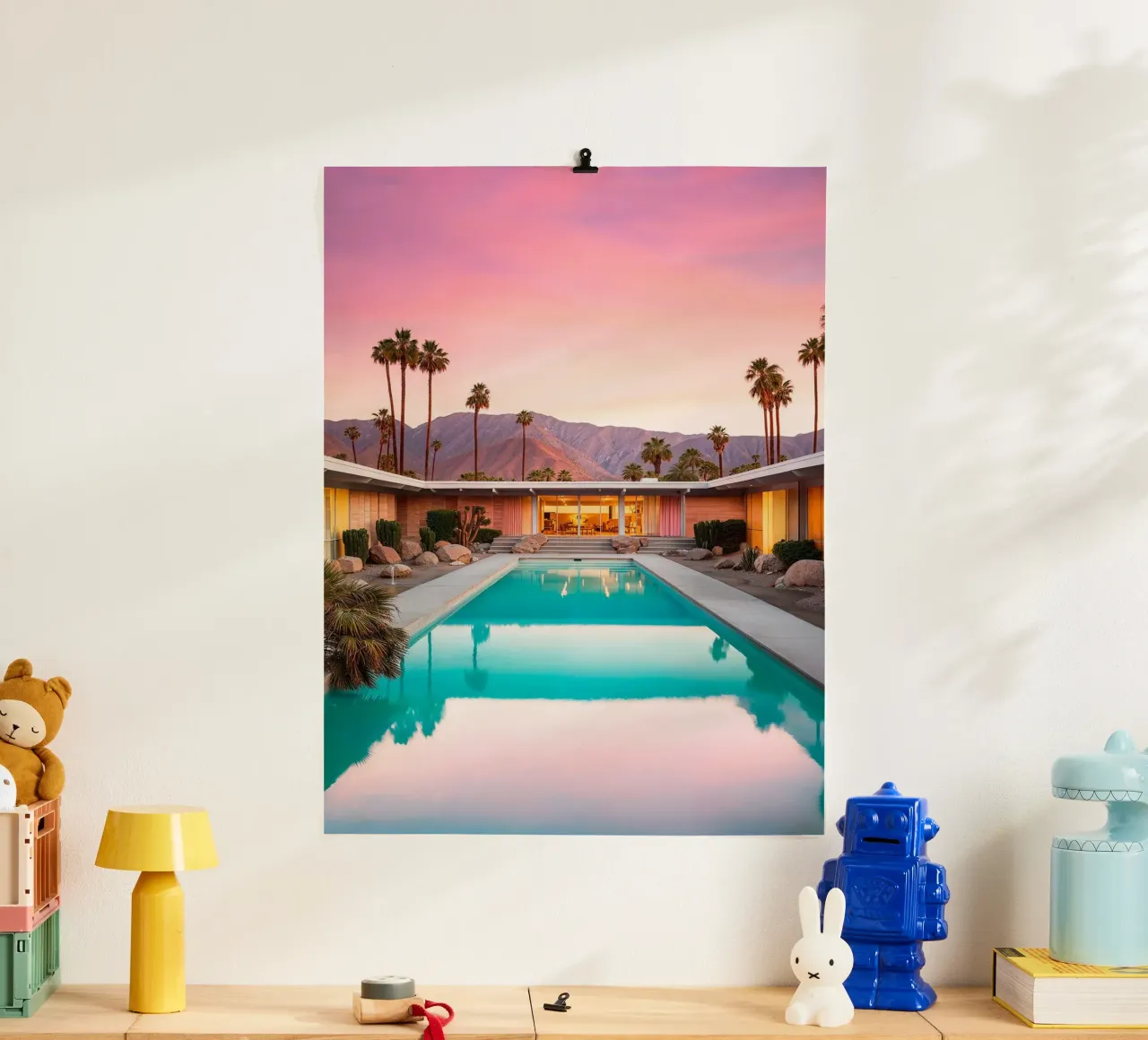 Piscina California Dreaming Mid Century poster da Brant Varner