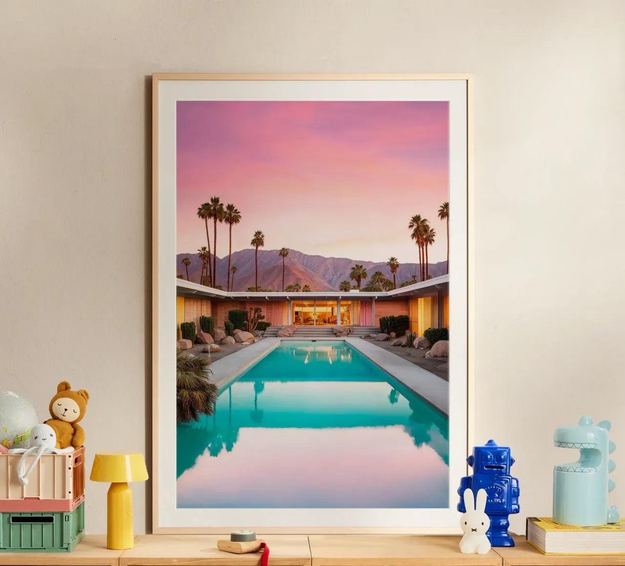 Piscina California Dreaming Mid Century poster da Brant Varner