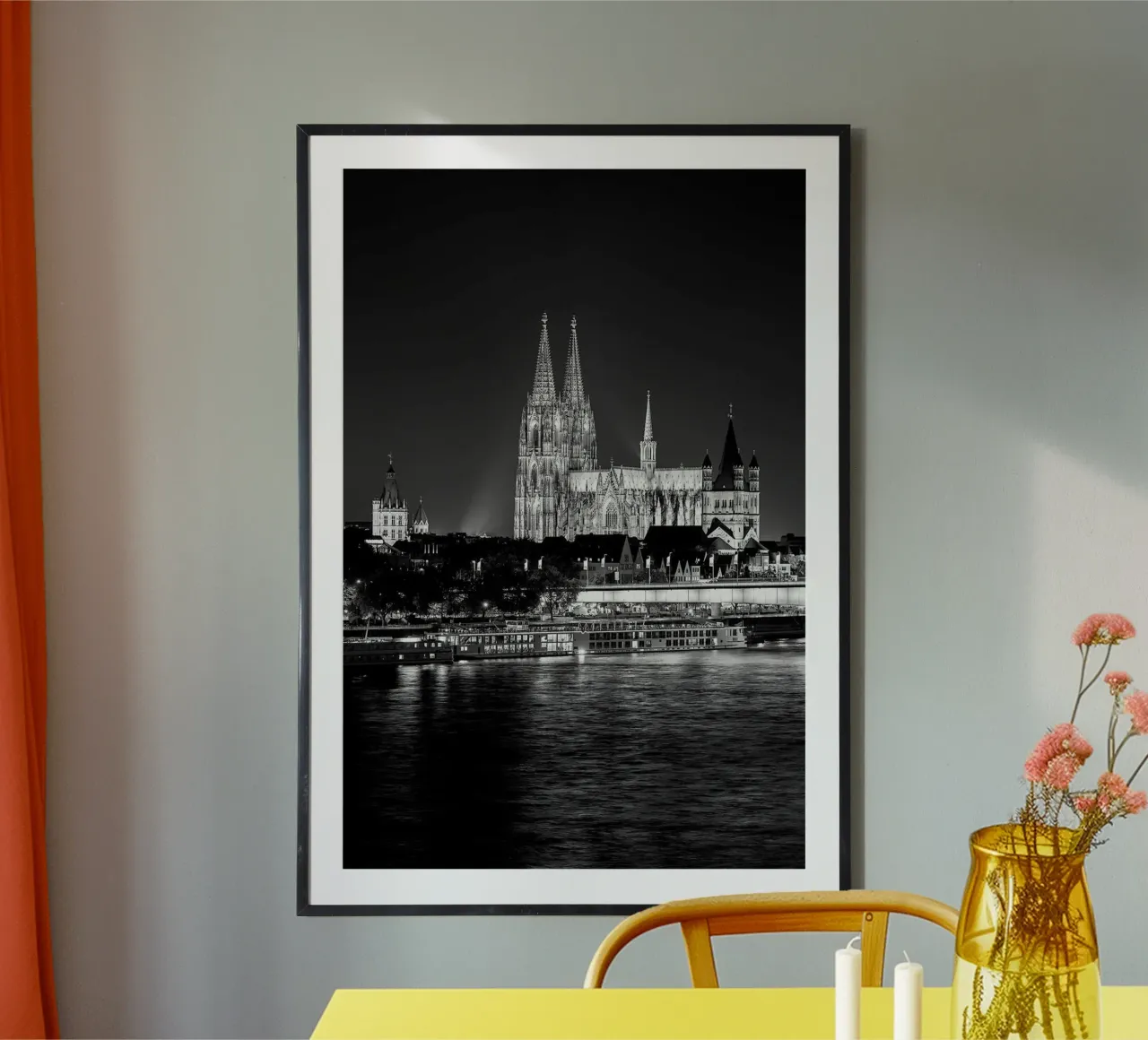 Cattedrale di Colonia di notte poster da Brant Varner