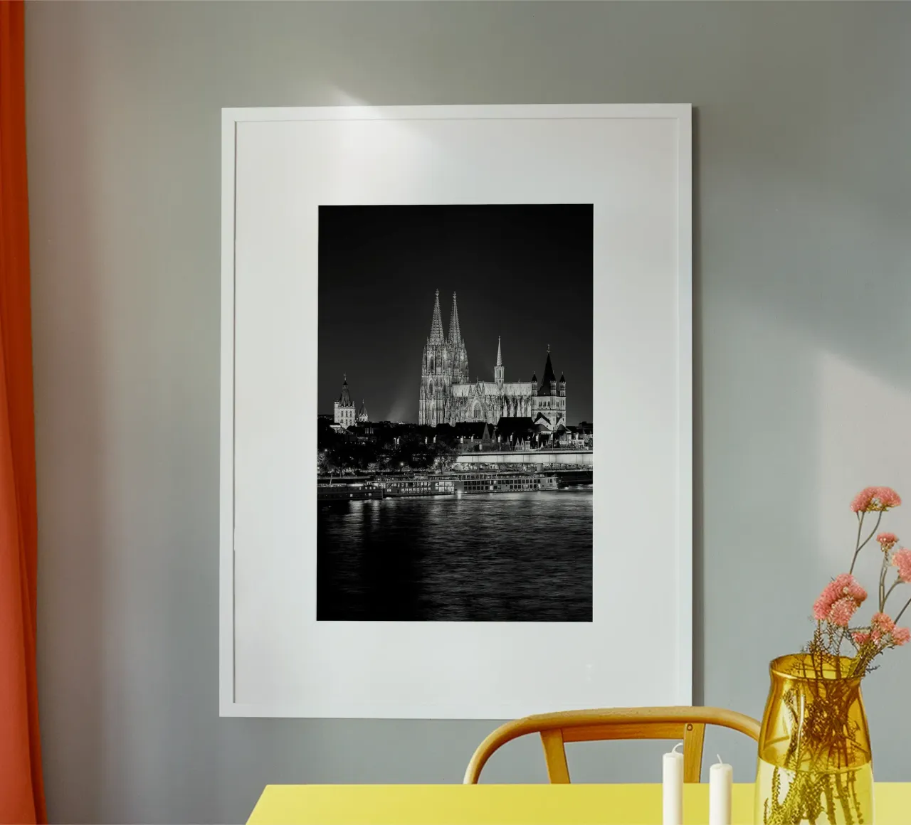 Cattedrale di Colonia di notte poster da Brant Varner