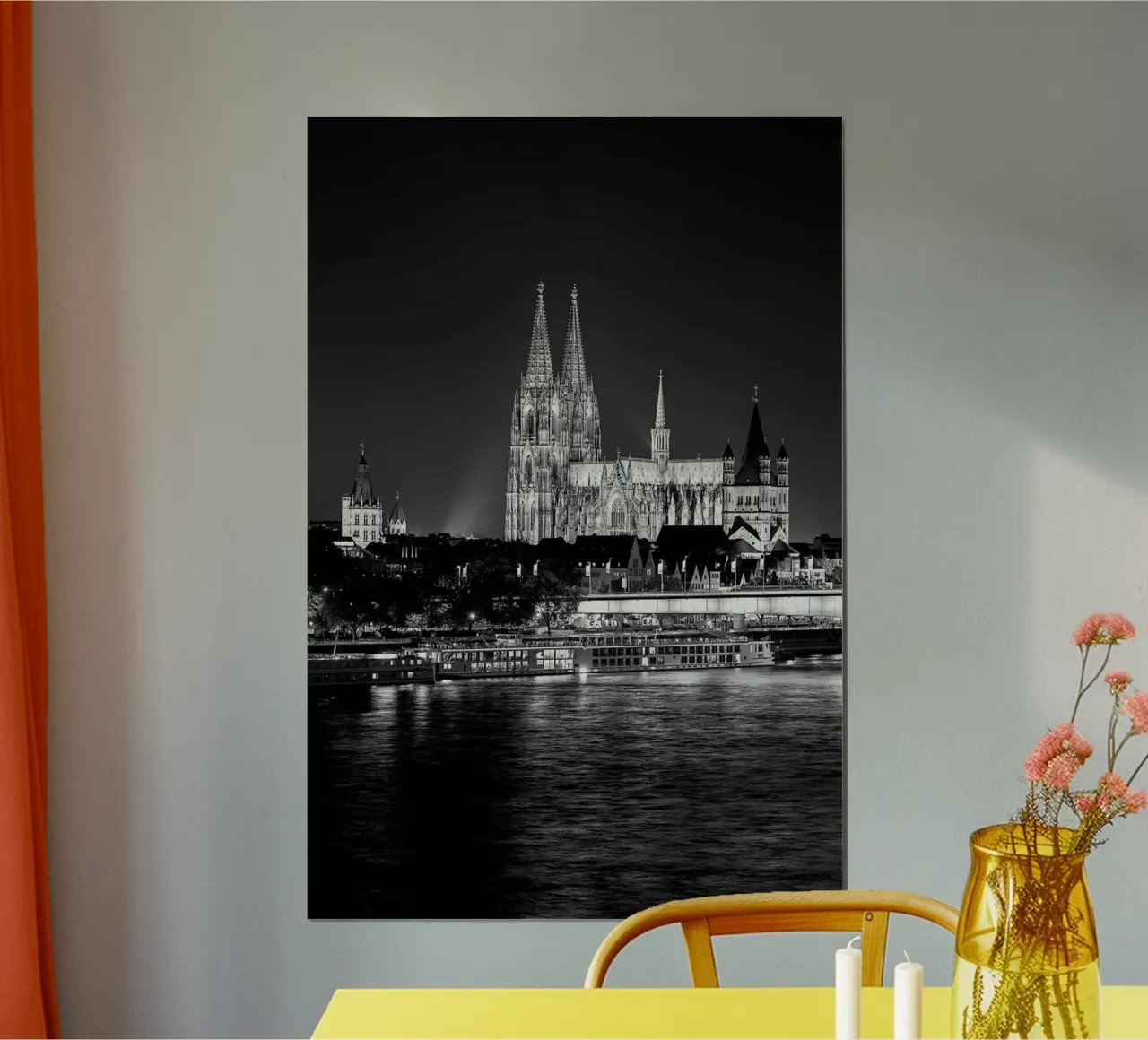 Cattedrale di Colonia di notte poster da Brant Varner