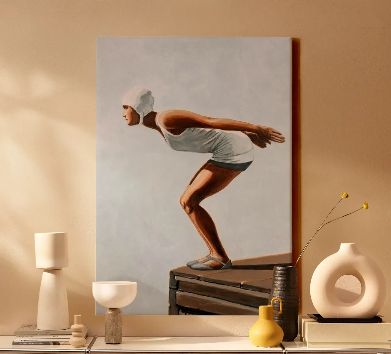 Georg Hoyningen-Huene I Leinwand mit Schattenfugenrahmen von Brant Varner
