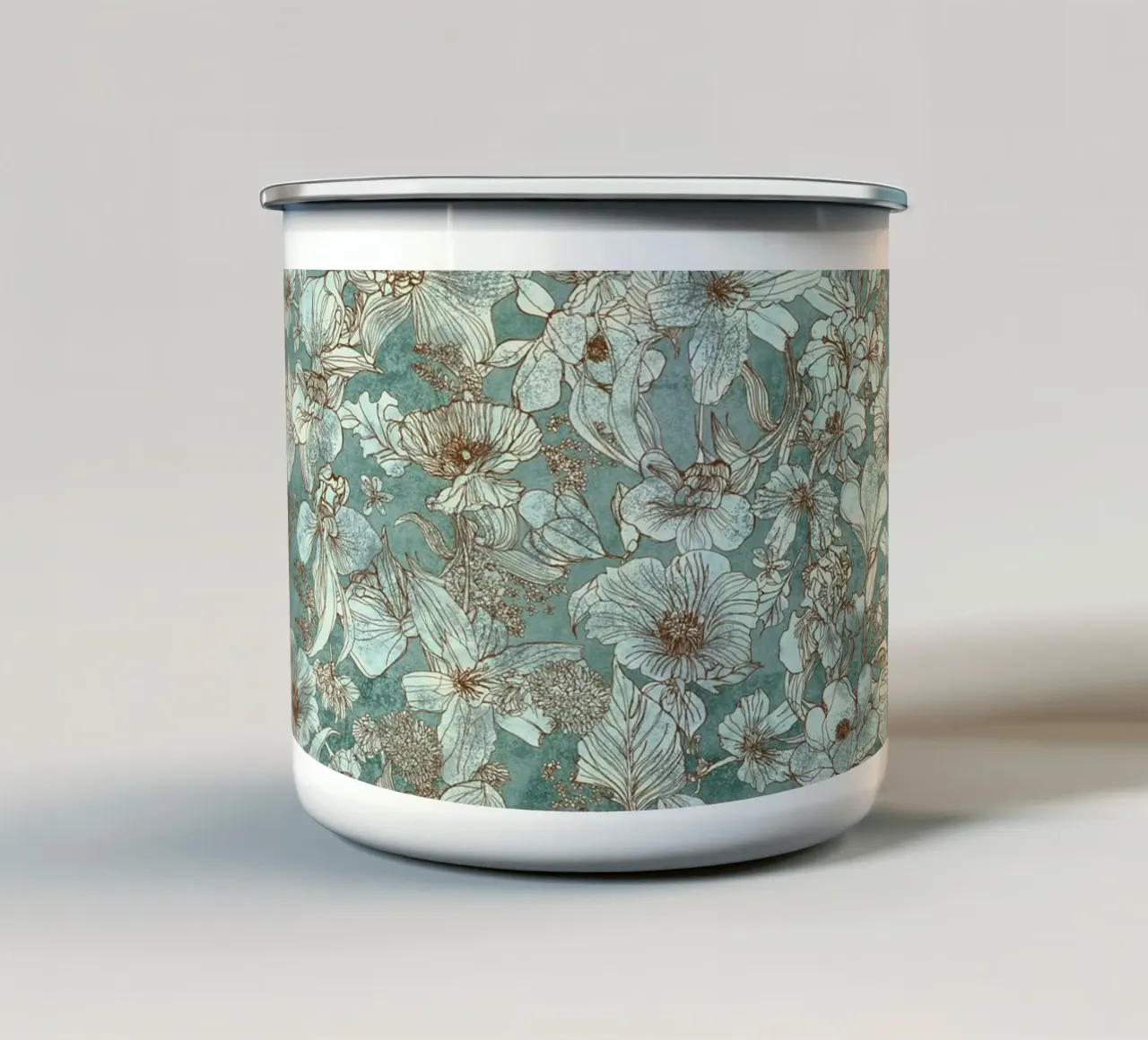 verde orquídea taza de esmalte de Giulio Iurissevich