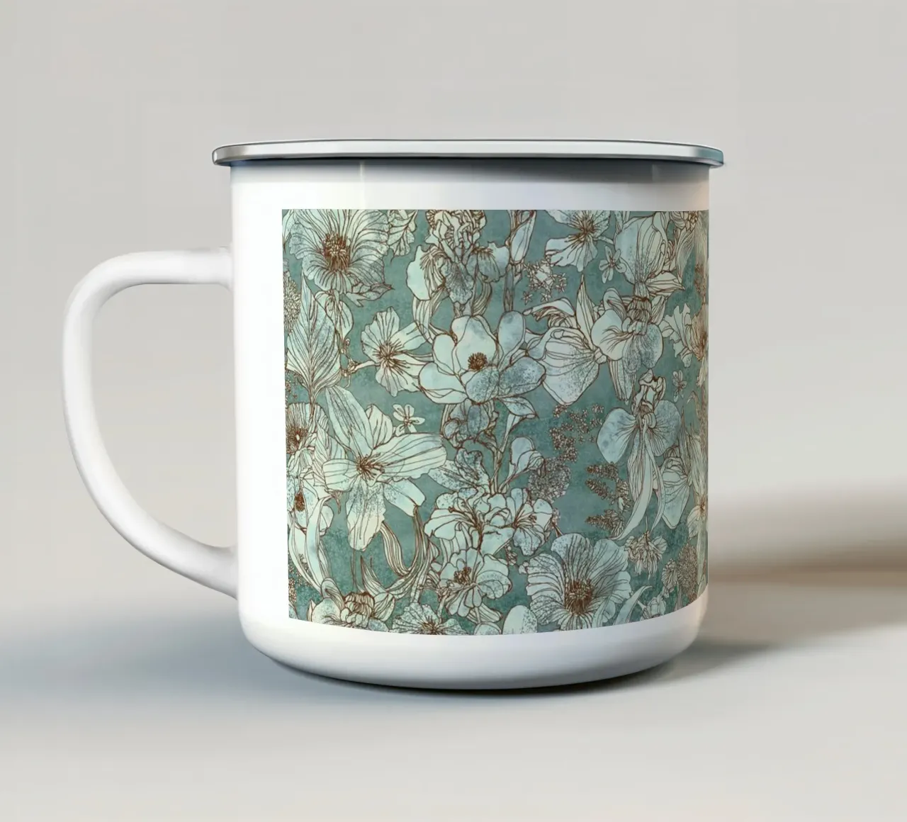 verde orquídea taza de esmalte de Giulio Iurissevich