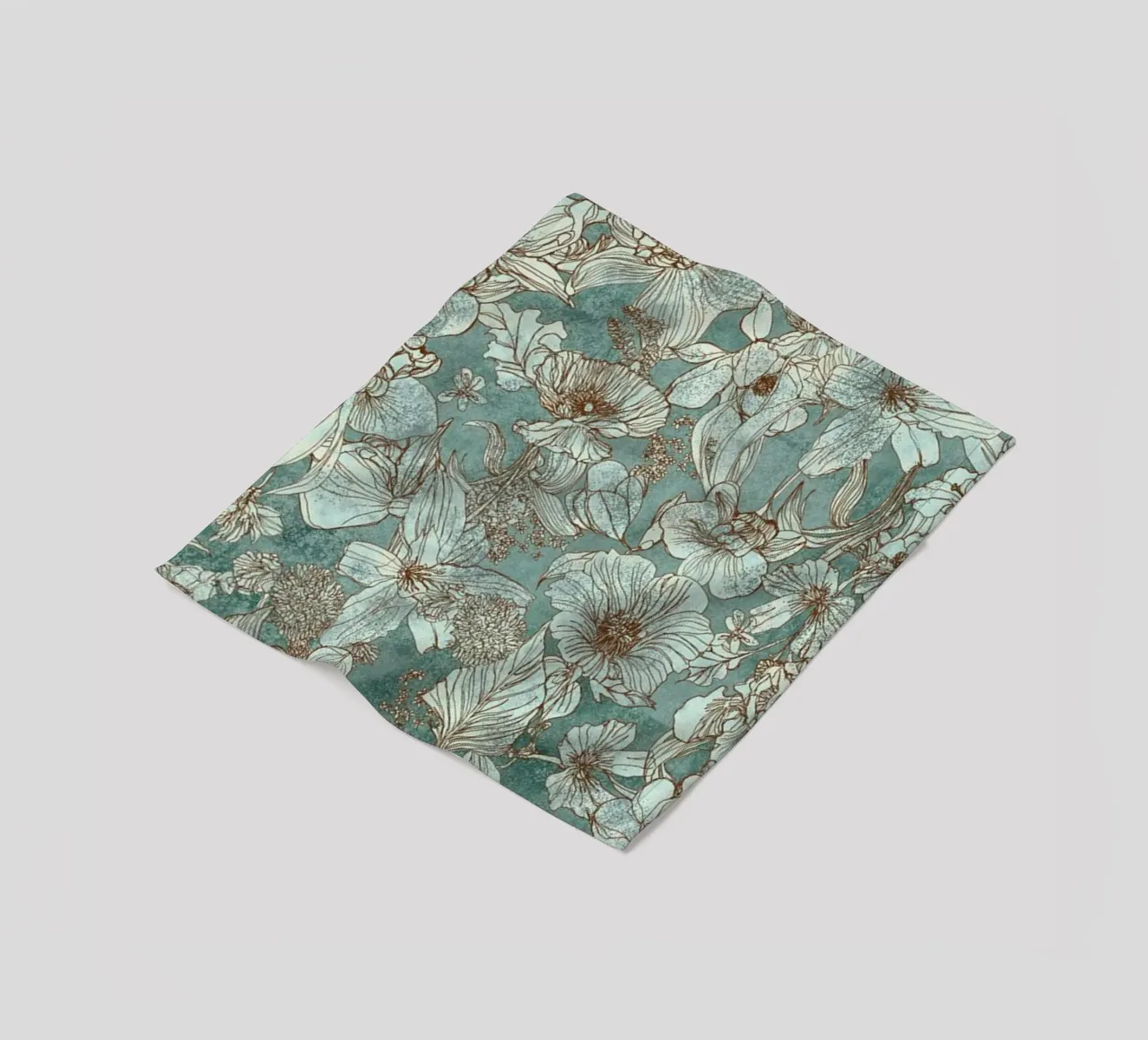 Orchideengrün Fleecedecke von Giulio Iurissevich