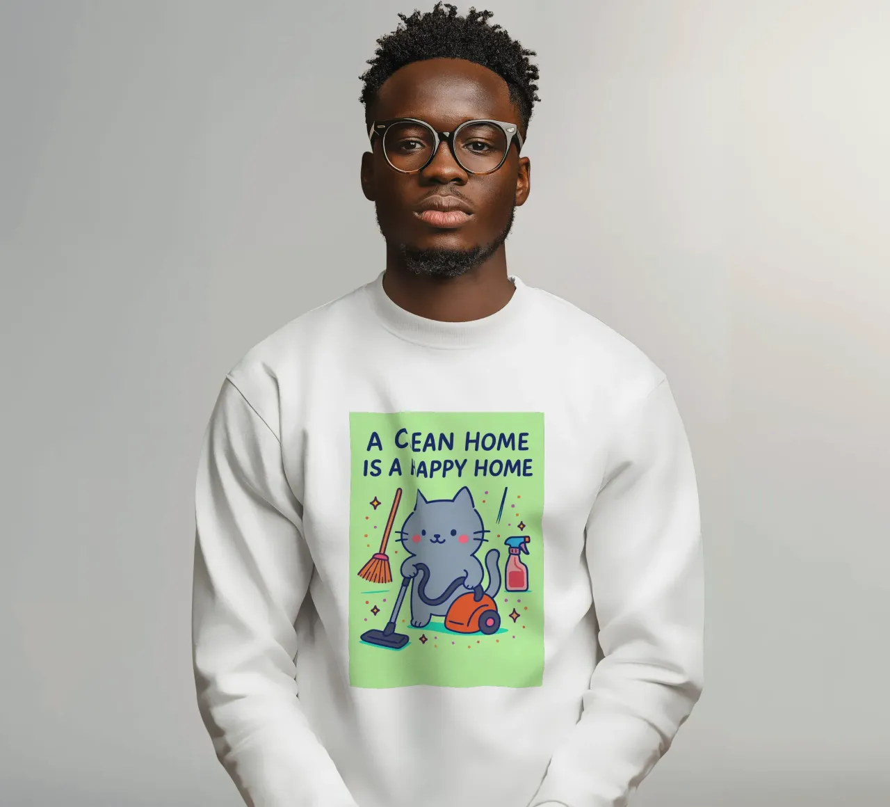 un hogar limpio es un hogar feliz sudadera de bojoonxs