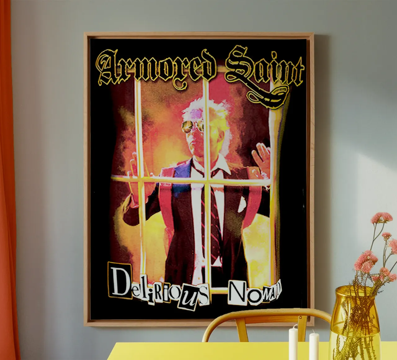 Gepantserde heilige Delirious Nomad canvas met Baklijst van andrea boceli