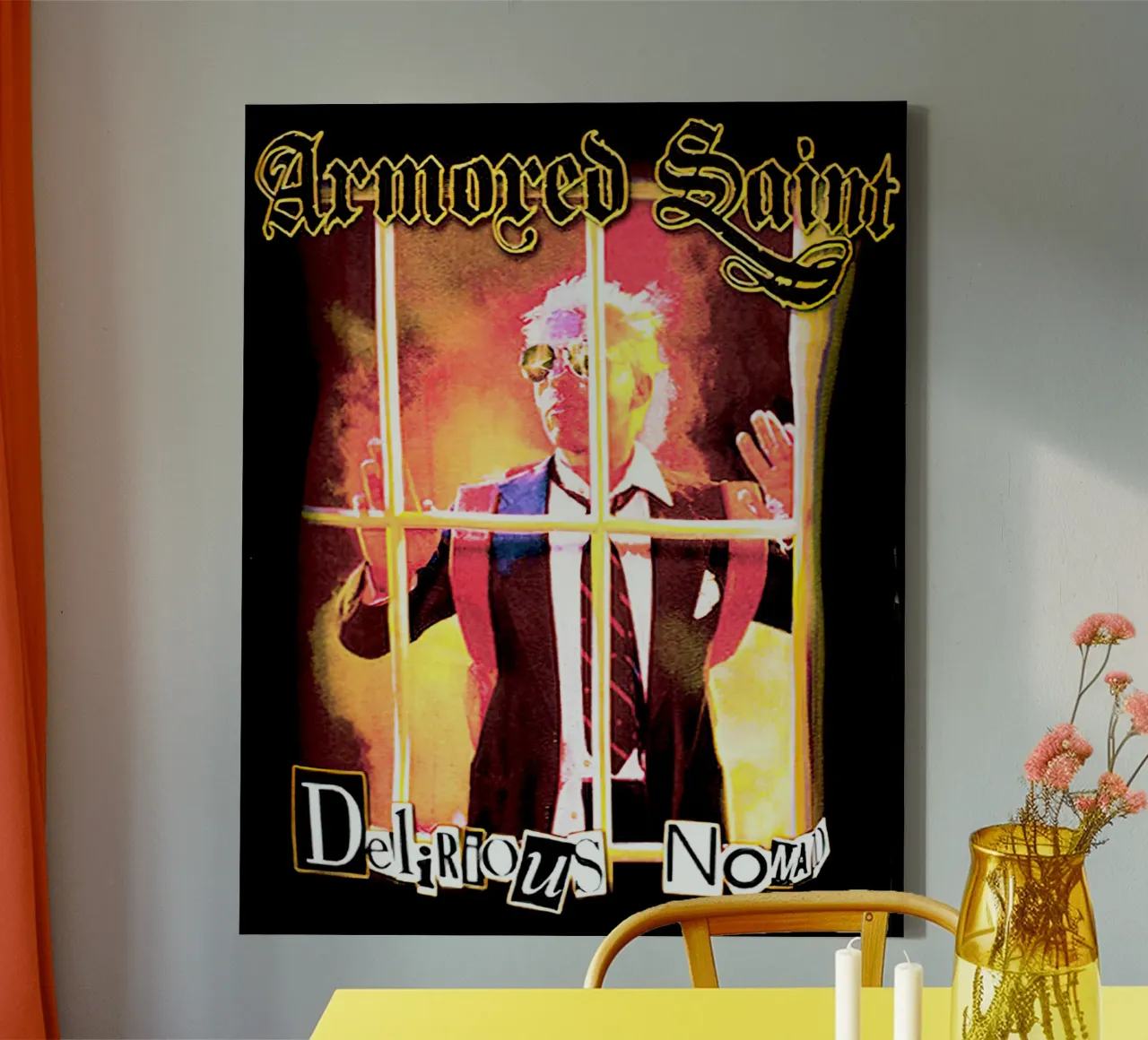 Gepantserde heilige Delirious Nomad canvas met Baklijst van andrea boceli
