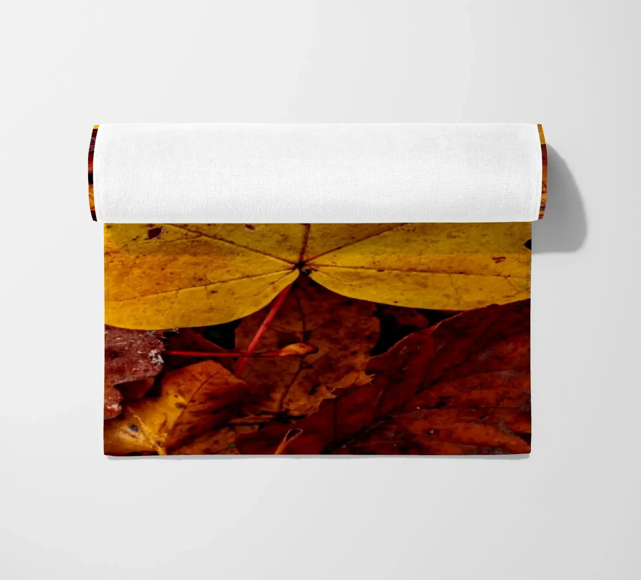 Foglia d'acero gialla telo mare da Marcus Beckert | Fotografie