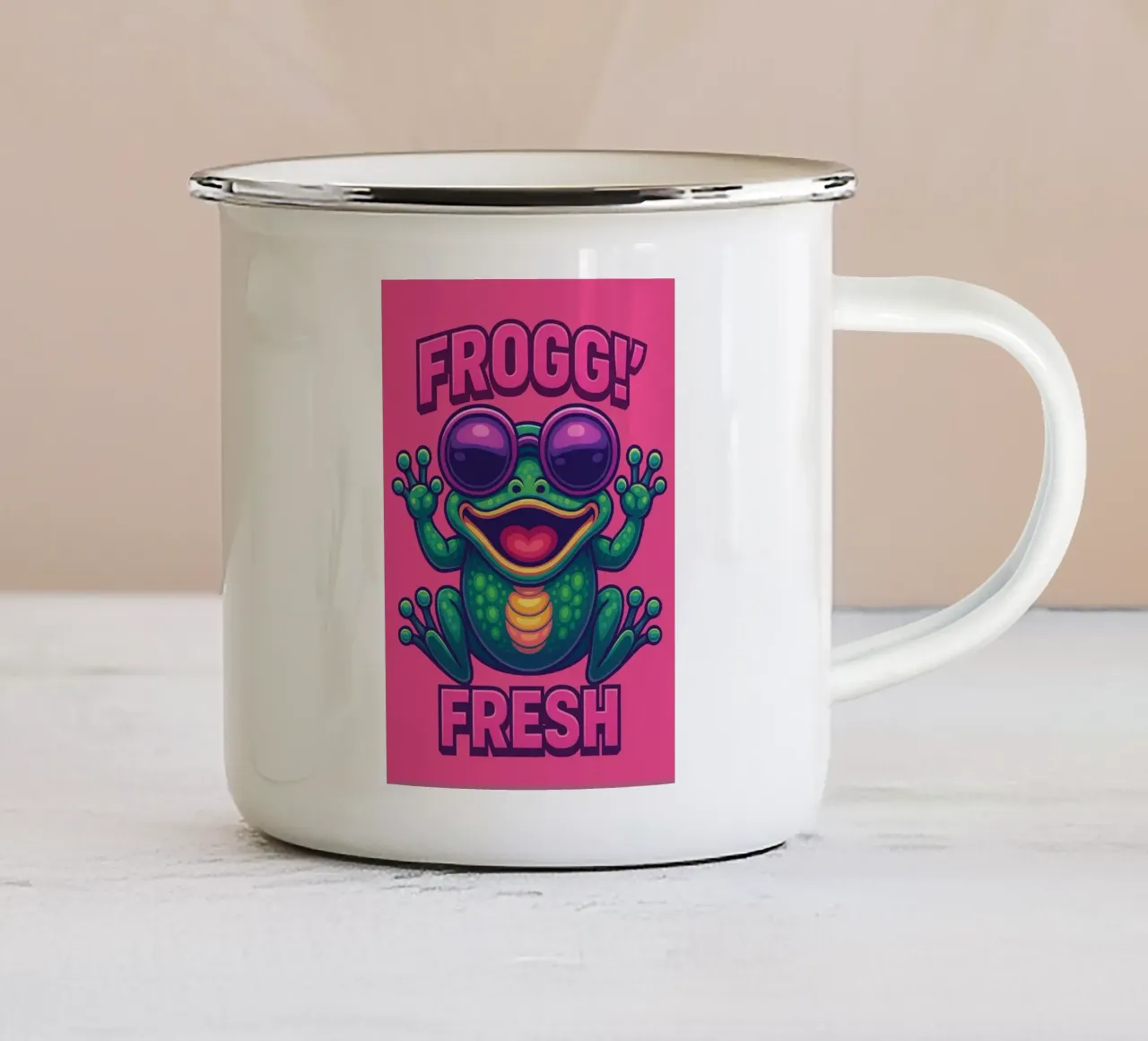 froggi fresh tazza in smalto da bojoonxs