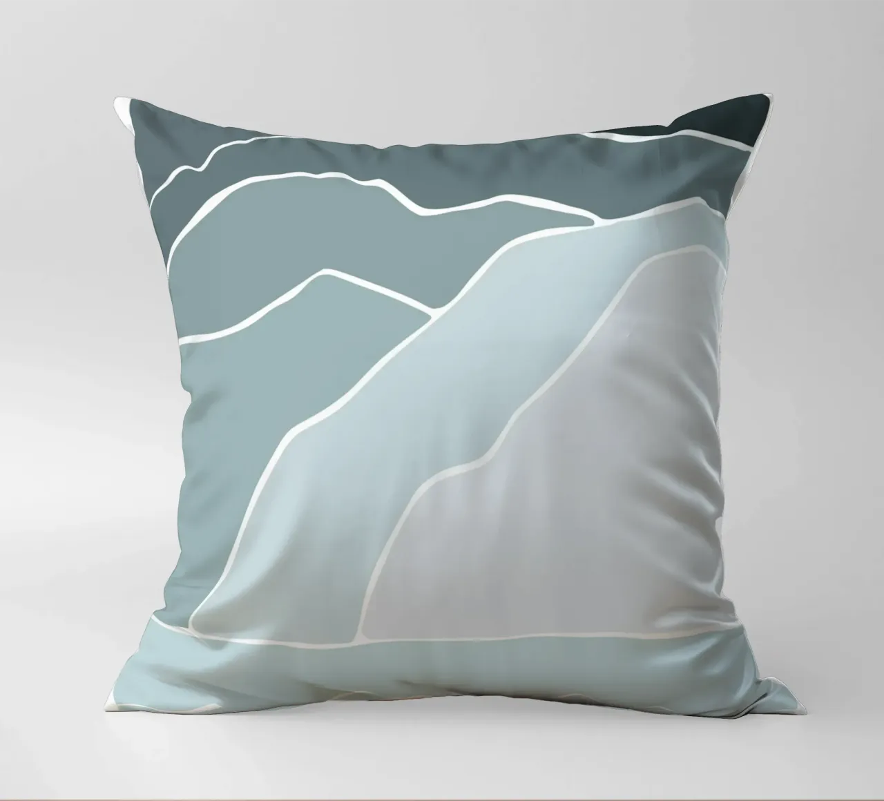 canvas wave cuscino da pastel color shape