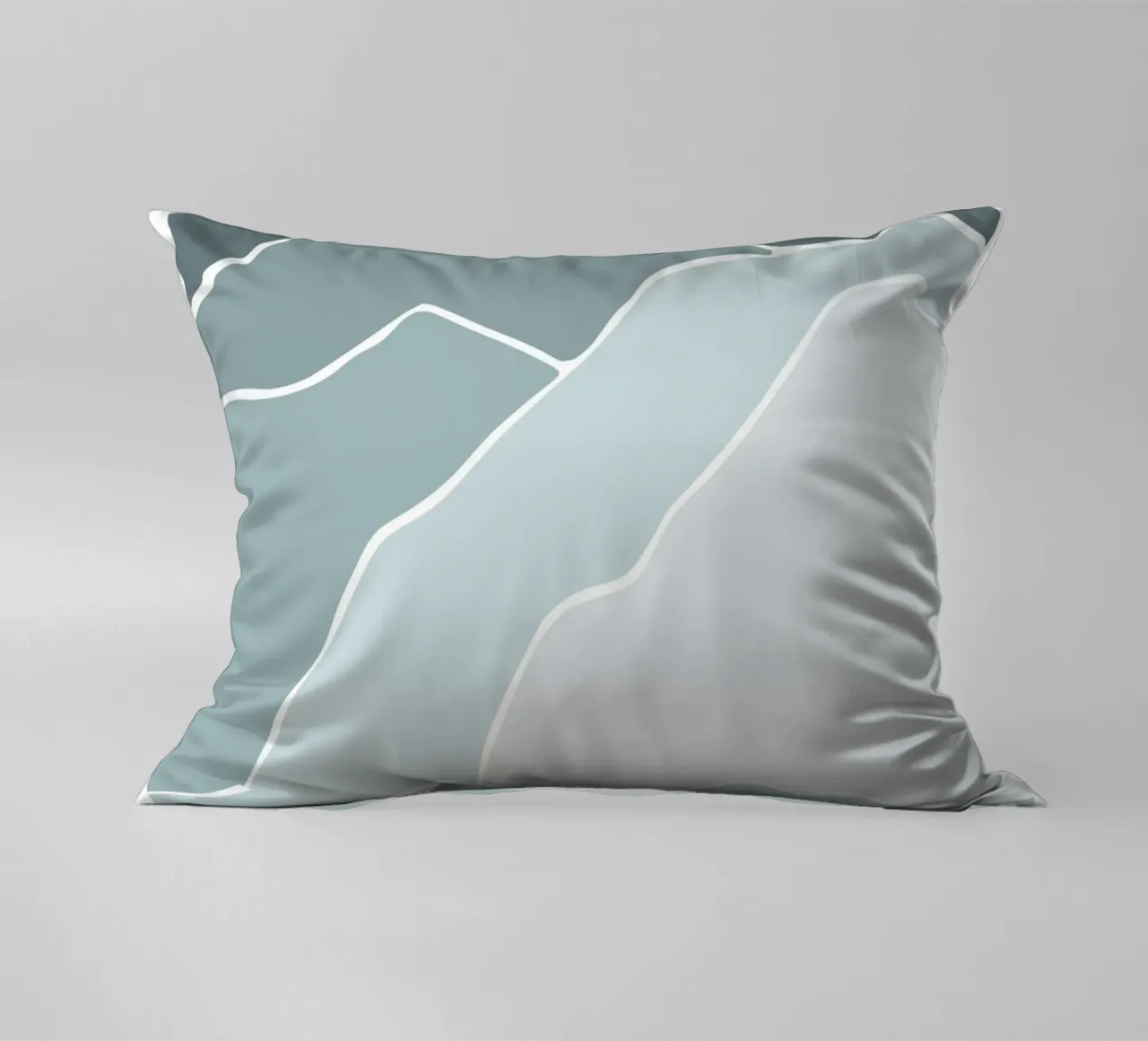 canvas wave cuscino da pastel color shape