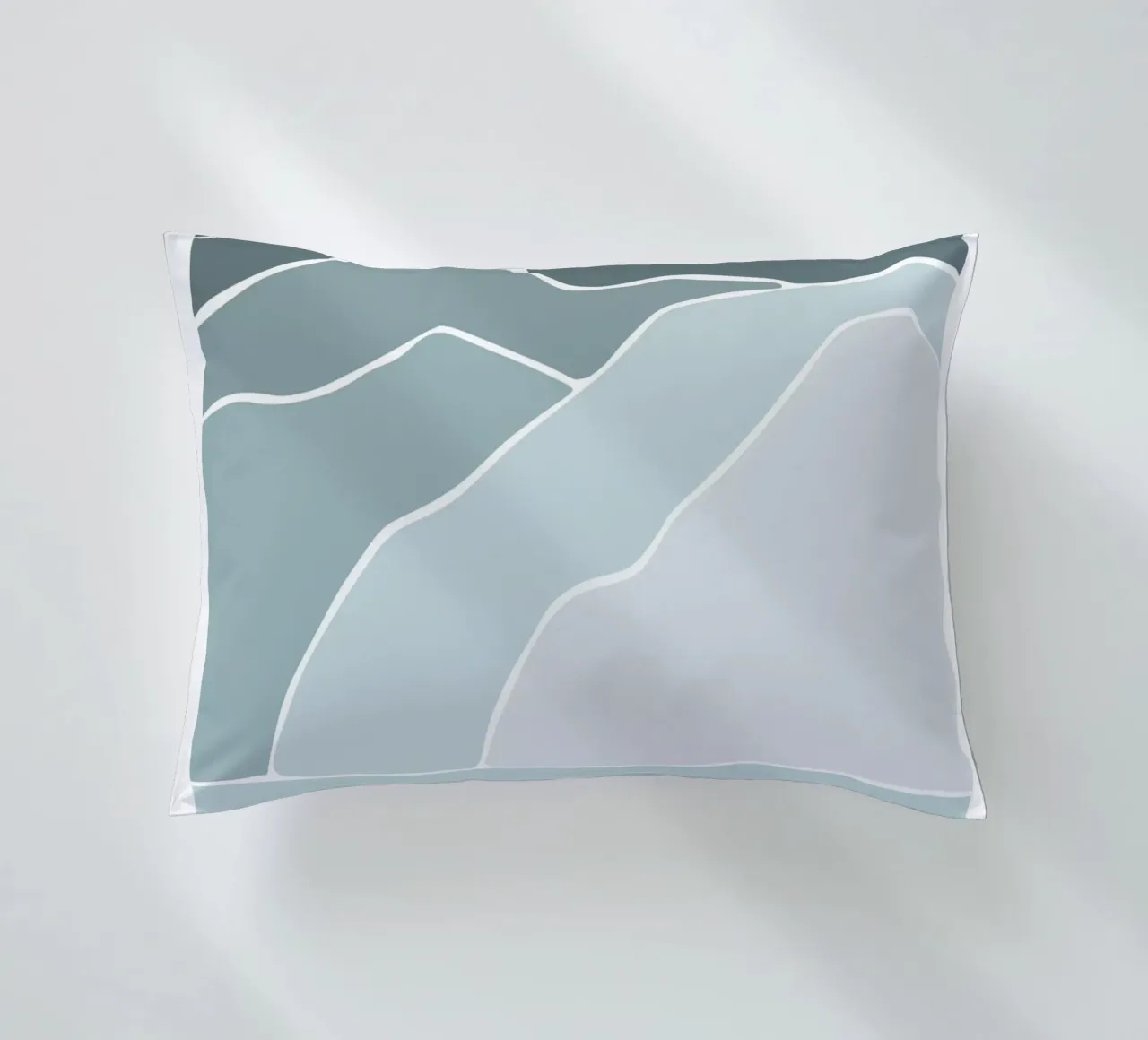 canvas wave cuscino da pastel color shape