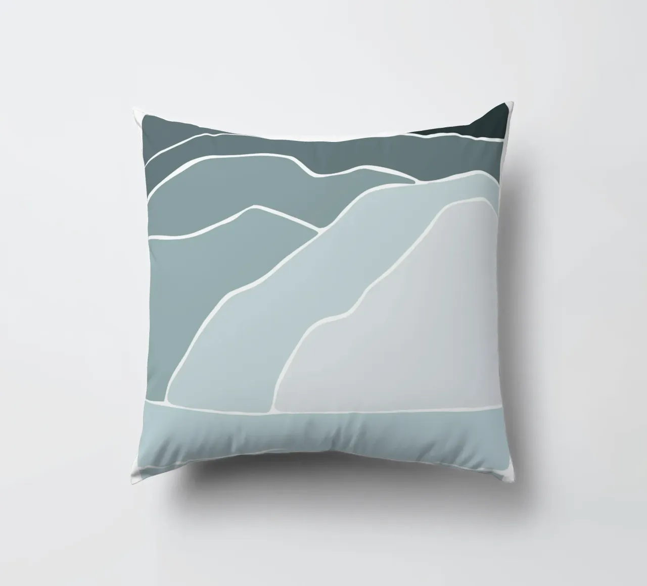 canvas wave cuscino da pastel color shape