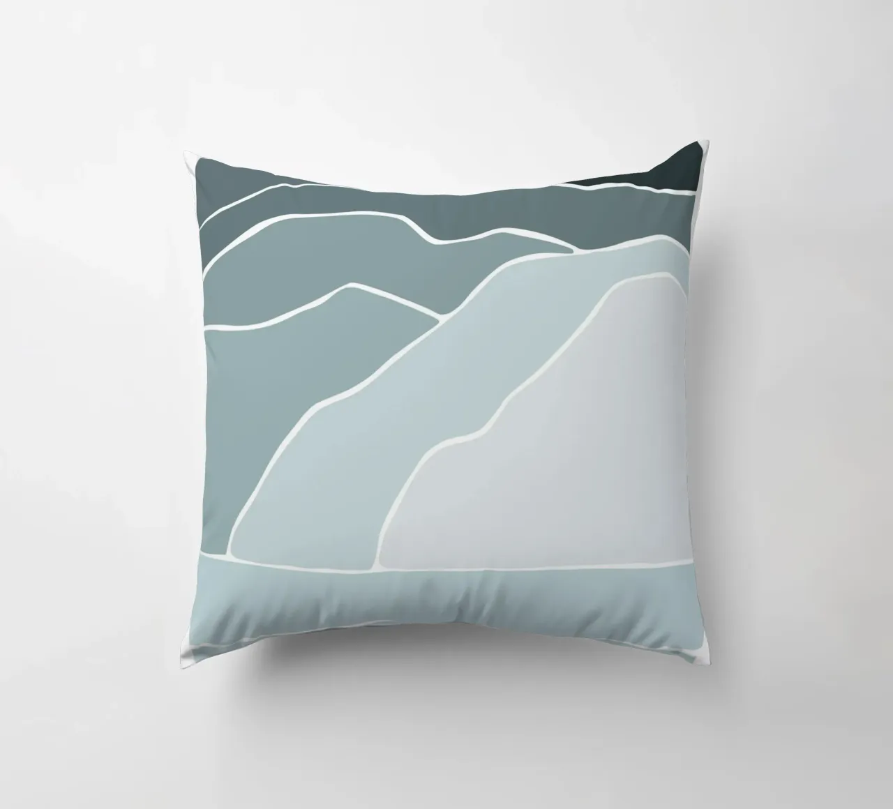 canvas wave cuscino da pastel color shape
