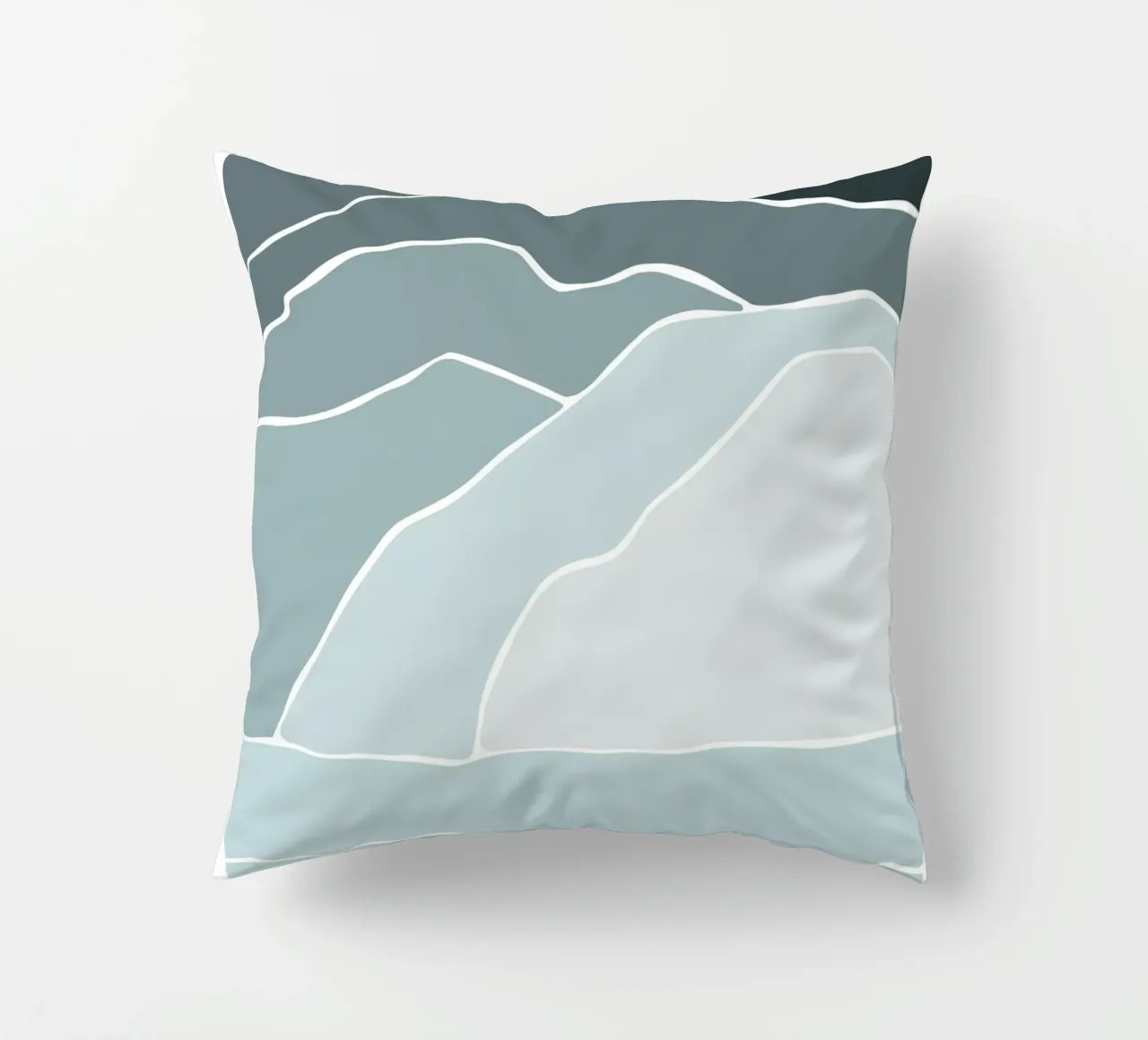 canvas wave cuscino da pastel color shape