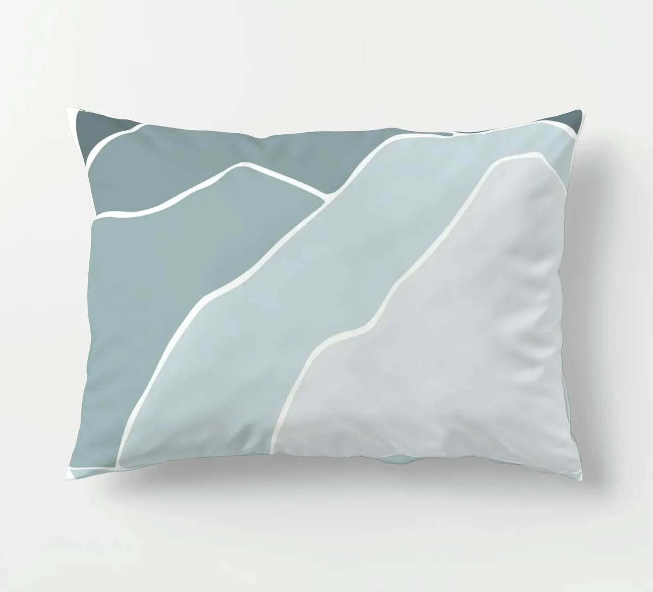 canvas wave cuscino da pastel color shape