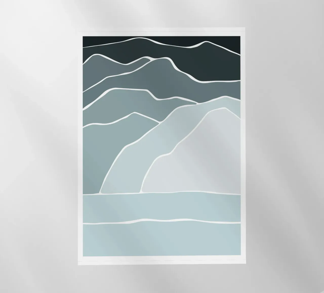 canvas wave pellicola backlit da pastel color shape