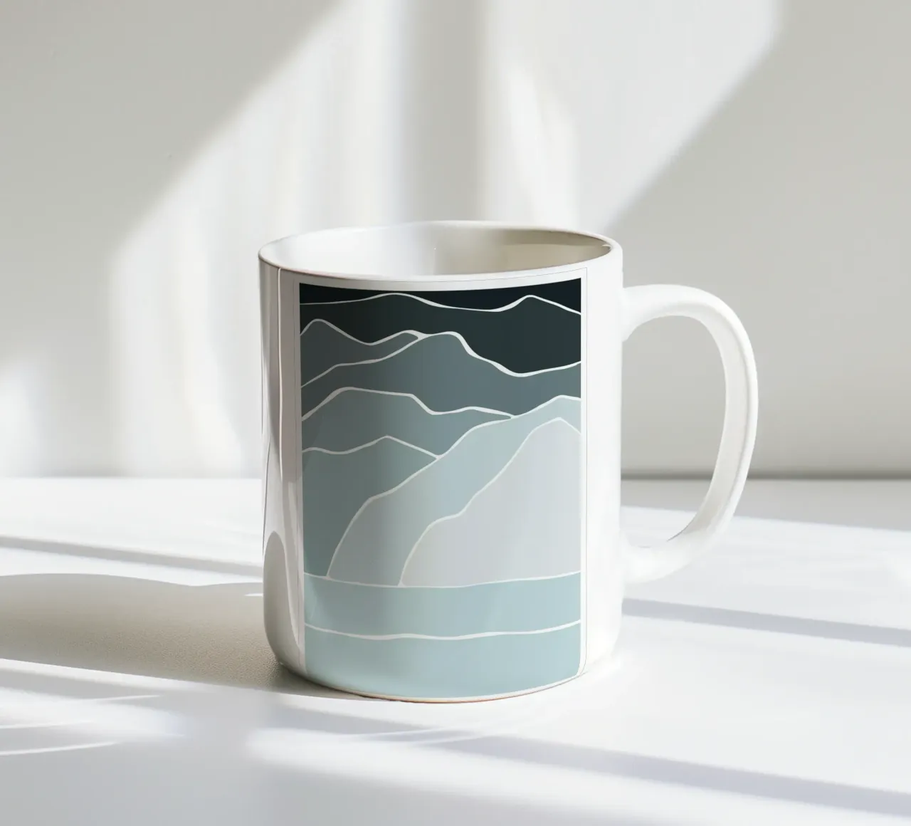 canvas wave tazza in ceramica da pastel color shape