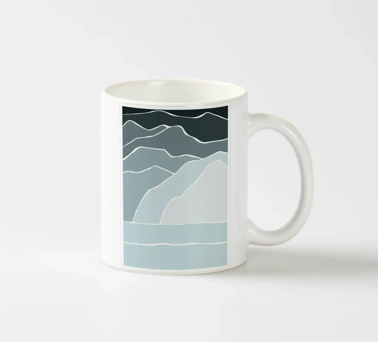 canvas wave tazza in ceramica da pastel color shape