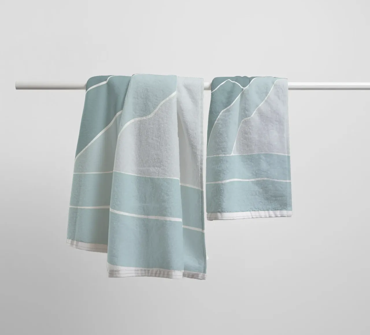 canvas wave asciugamano da bagno da pastel color shape