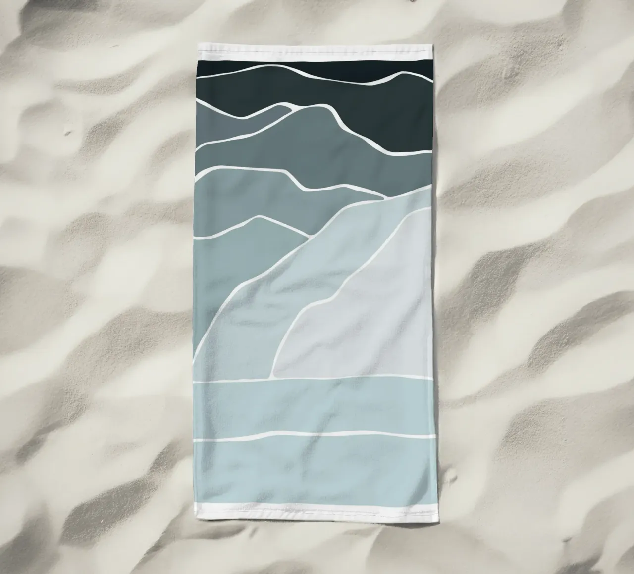 canvas wave telo mare da pastel color shape