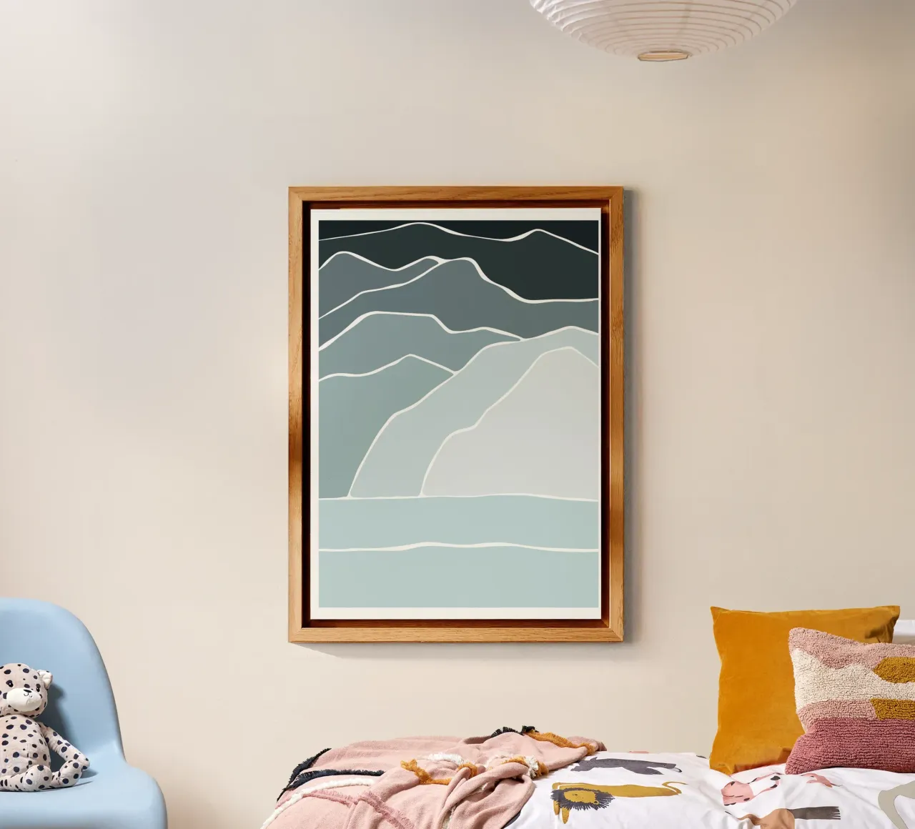 canvas wave alluminio dibond da pastel color shape