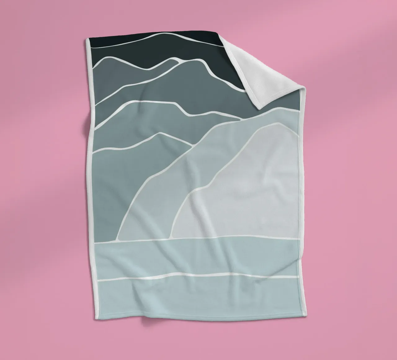 canvas wave coperta in pile da pastel color shape