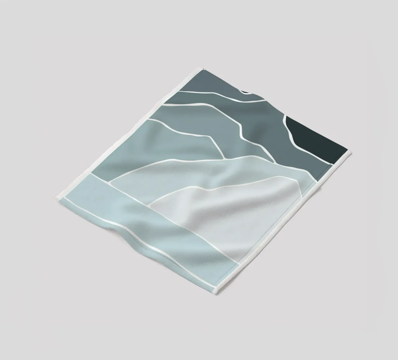 canvas wave coperta in pile da pastel color shape