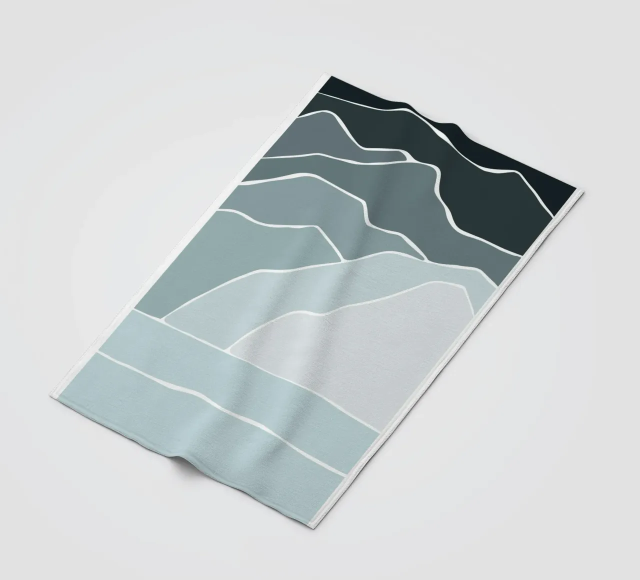 canvas wave coperta in pile da pastel color shape