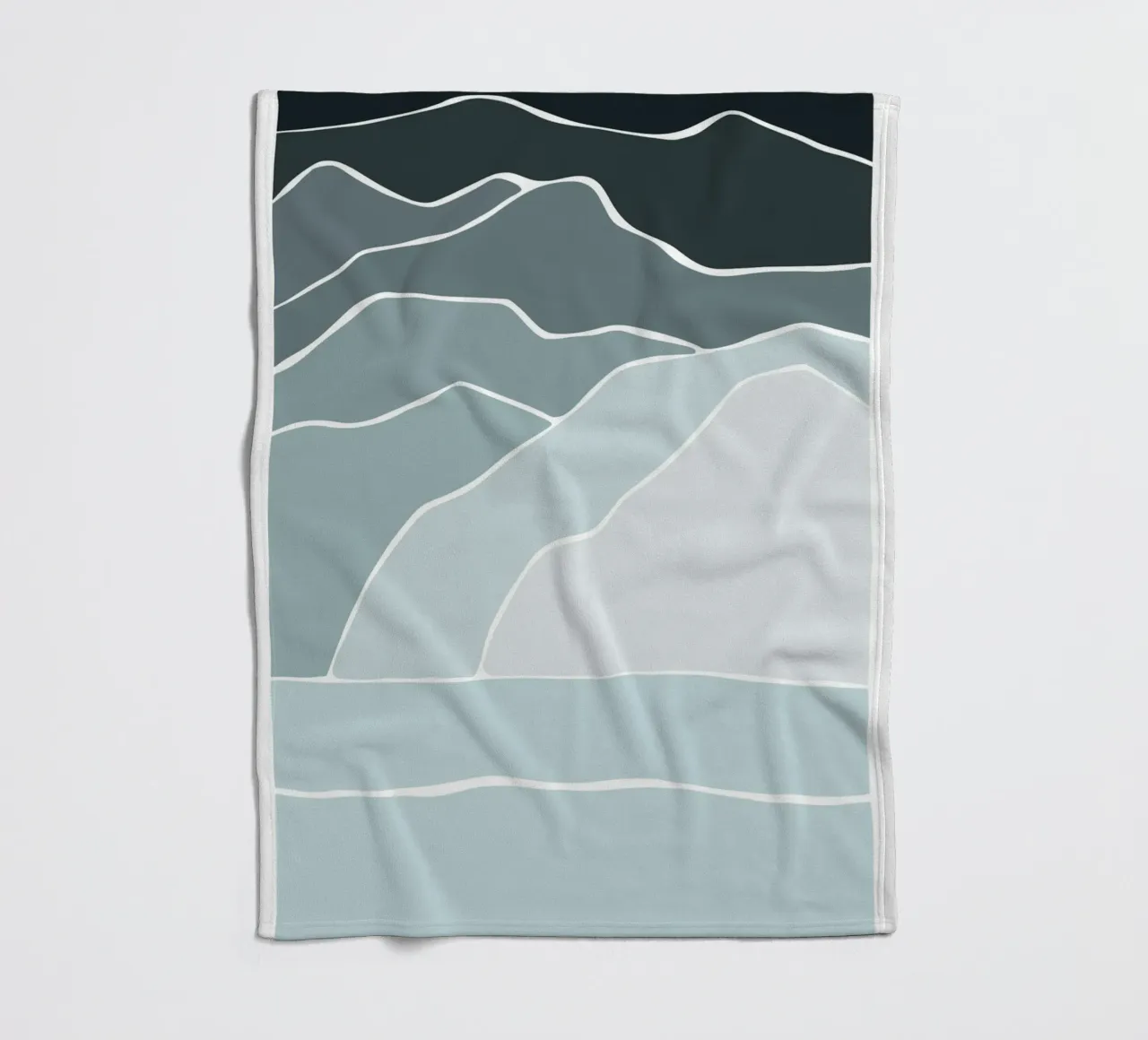 canvas wave coperta in pile da pastel color shape