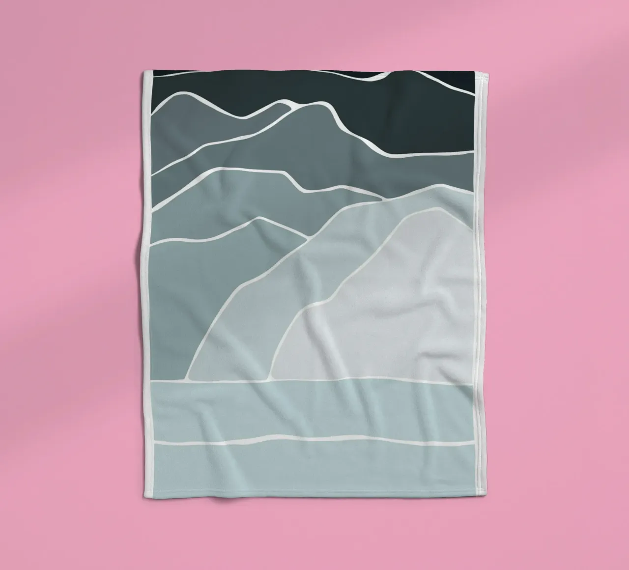 canvas wave coperta in pile da pastel color shape