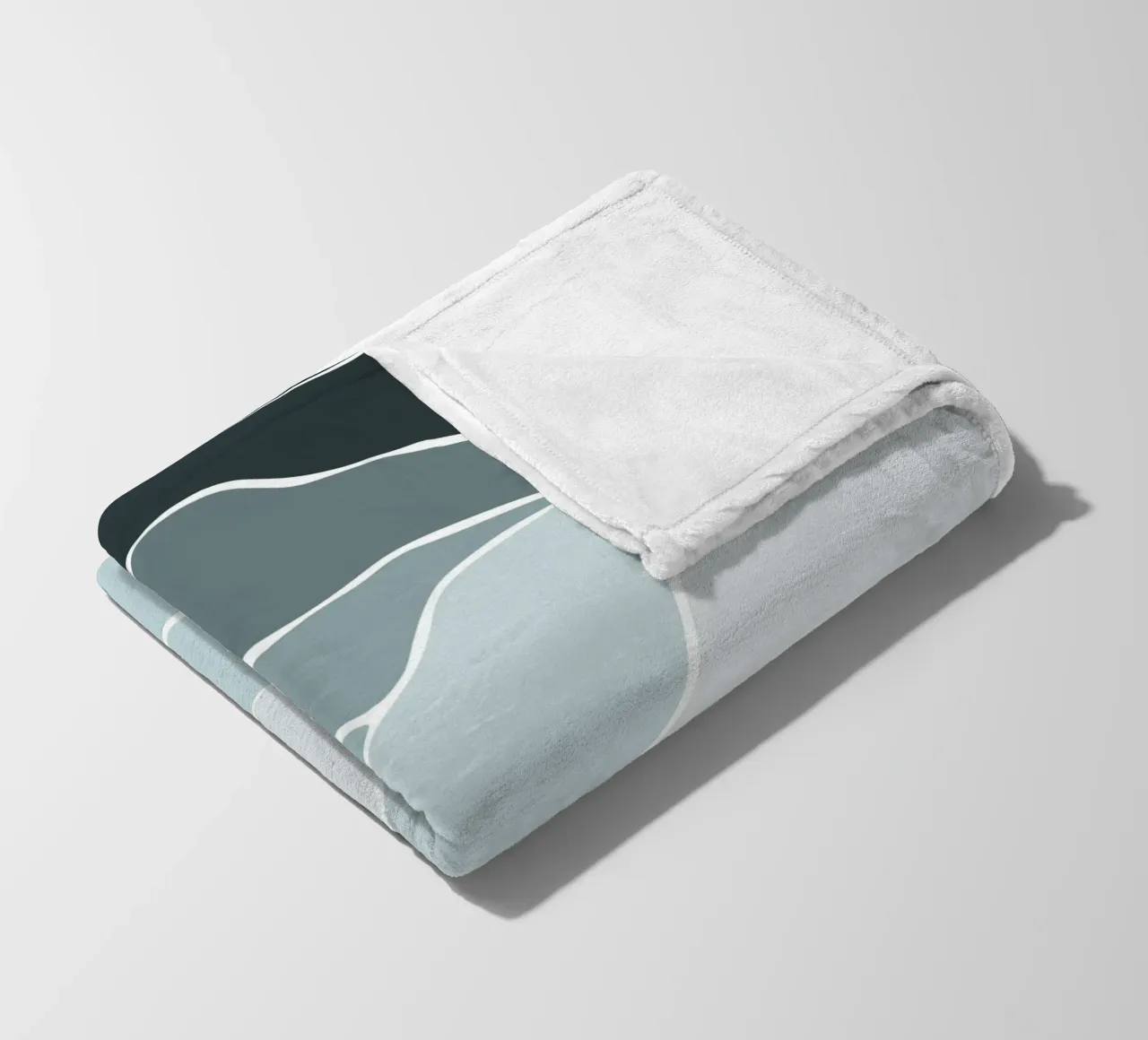 canvas wave coperta in pile da pastel color shape