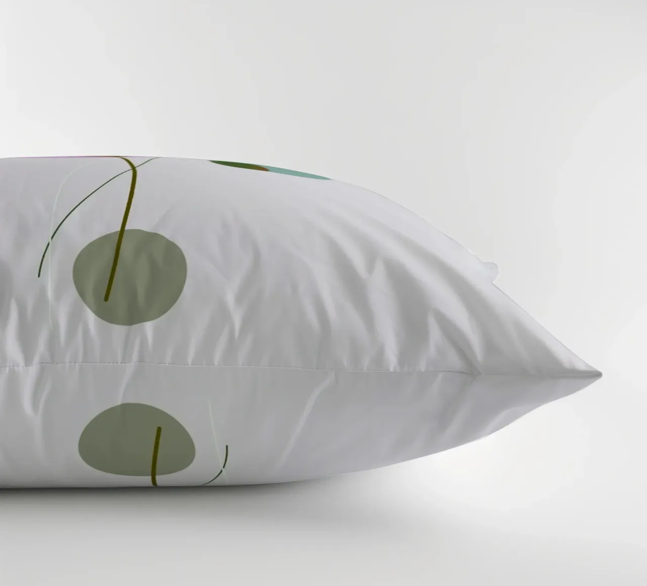 circle and leaf cuscino da pastel color shape
