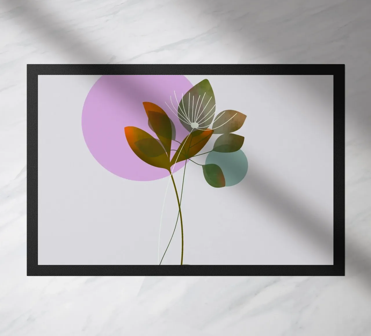 circle and leaf zerbino da pastel color shape