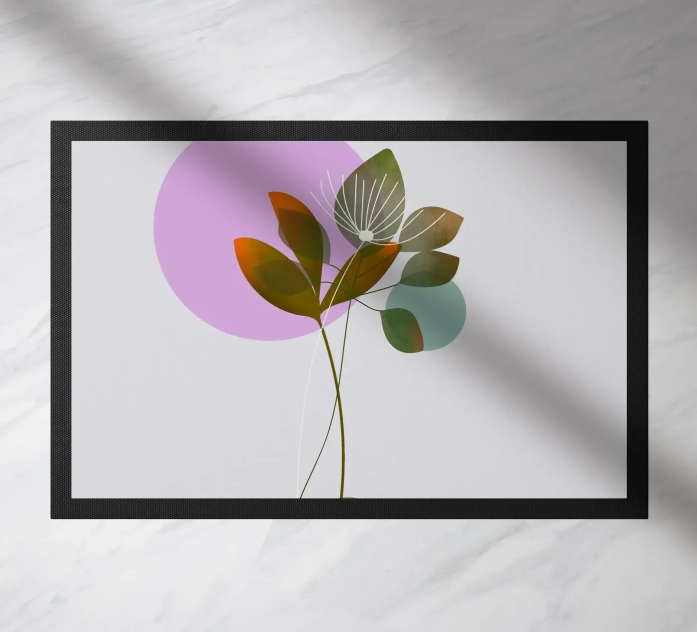 circle and leaf zerbino da pastel color shape