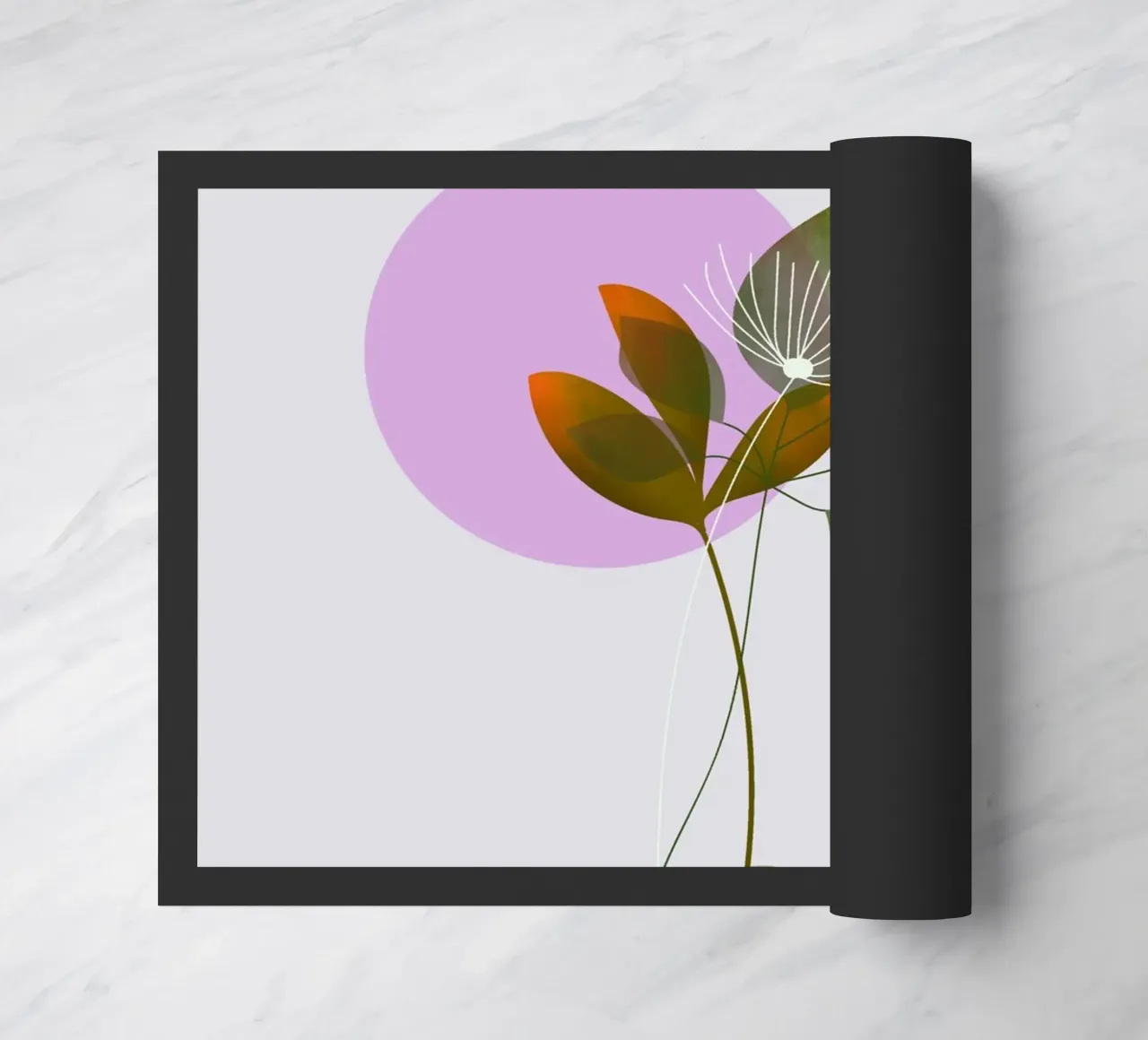 circle and leaf zerbino da pastel color shape