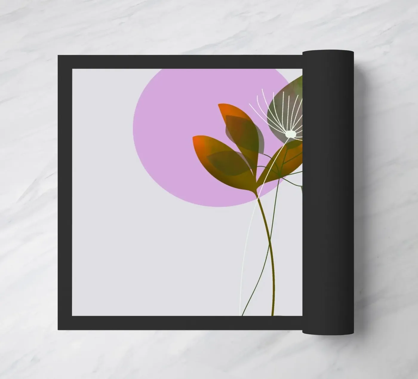 circle and leaf zerbino da pastel color shape