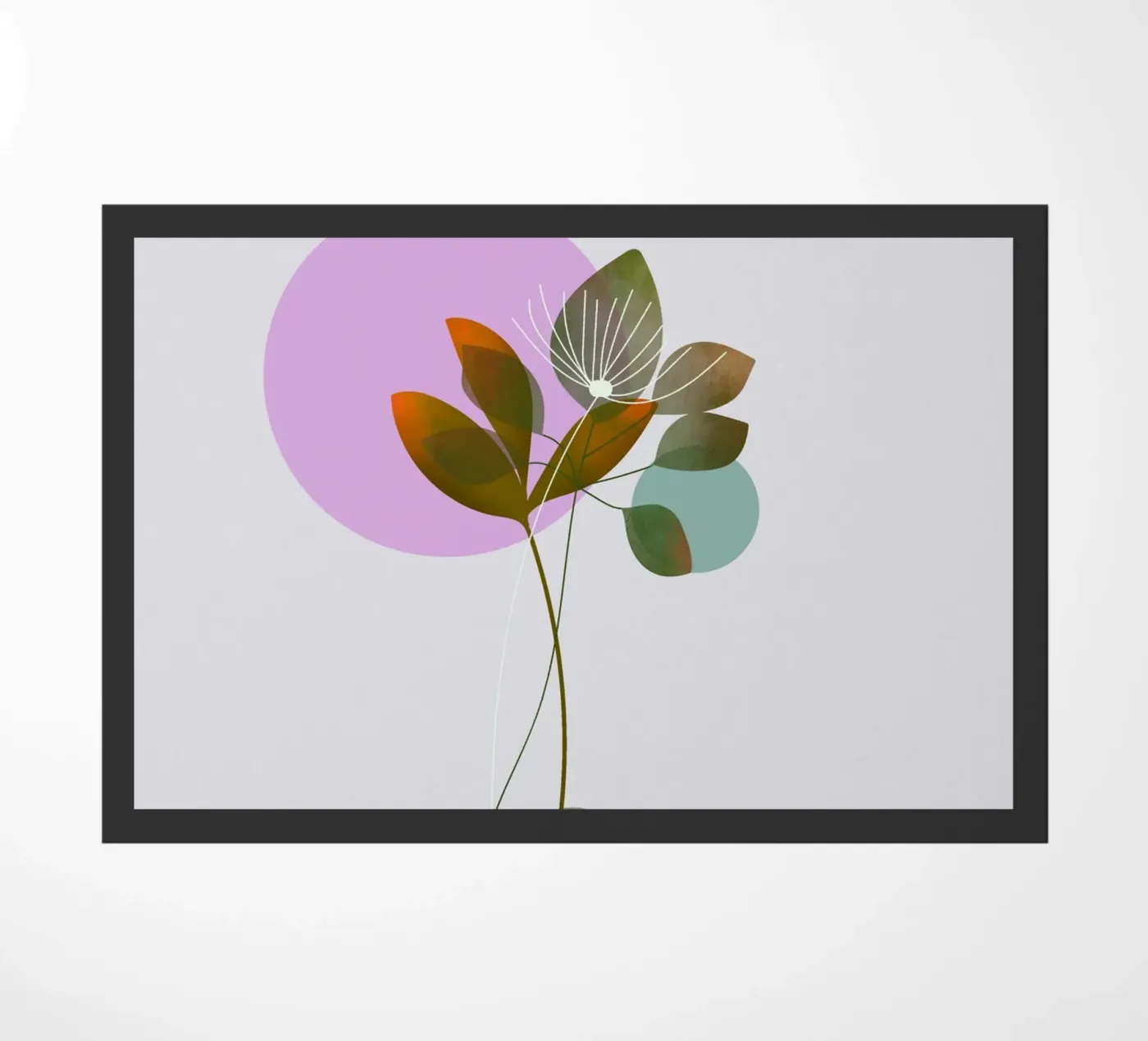 circle and leaf zerbino da pastel color shape